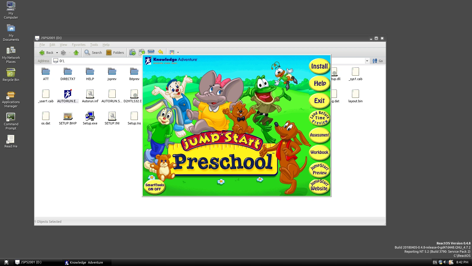Jumpstart Preschool '99 + ReactOS = ? Fandom