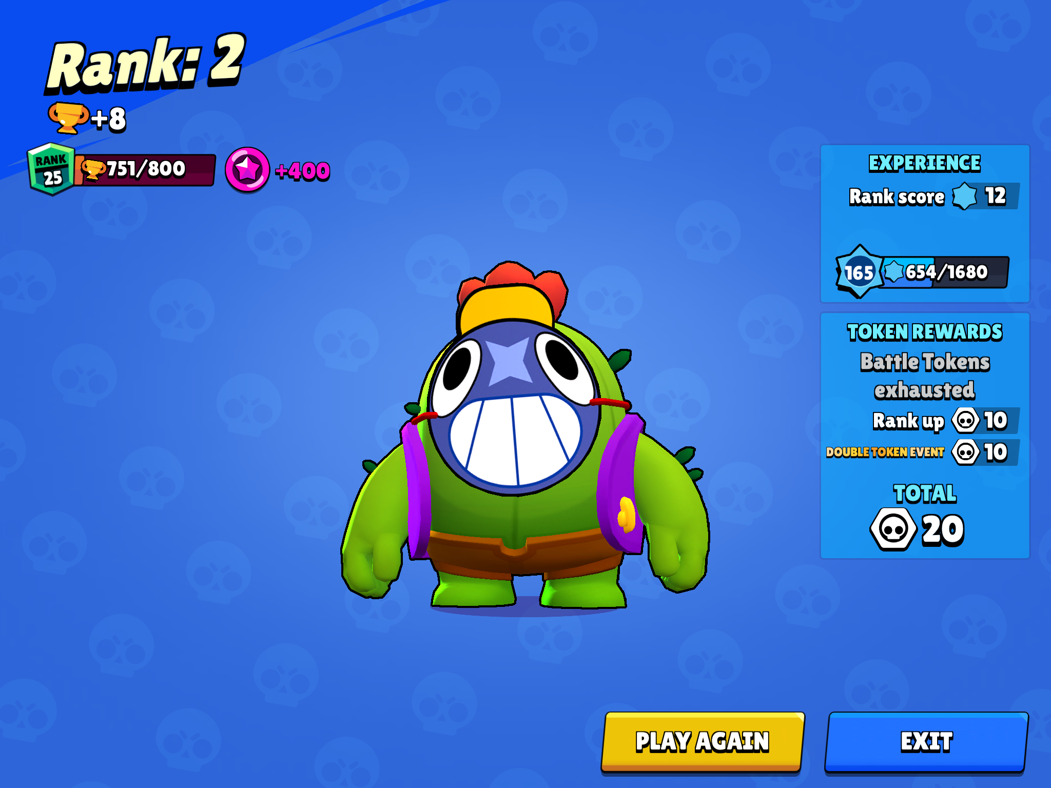 Rank 25 Spike Fandom - what do ranks do in brawl stars