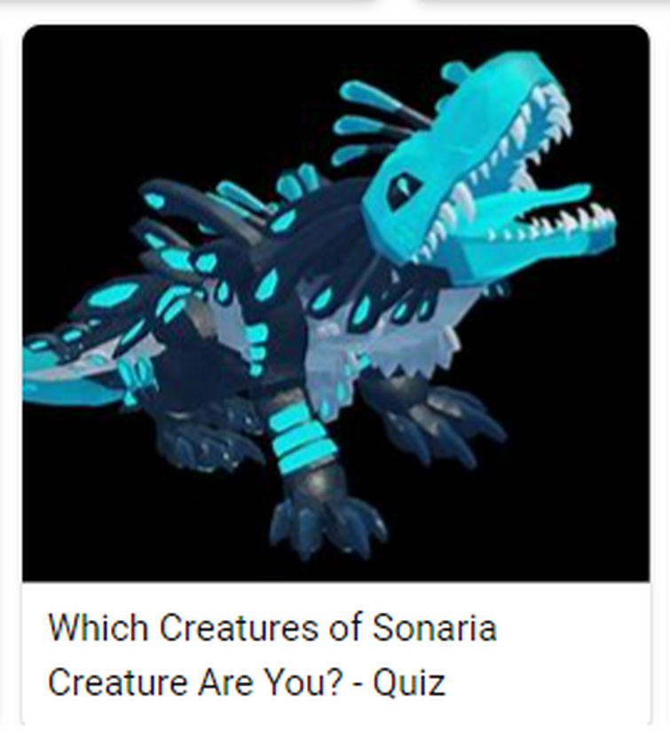 Which Creatures of Sonaria Creature Are You? Quiz Fandom