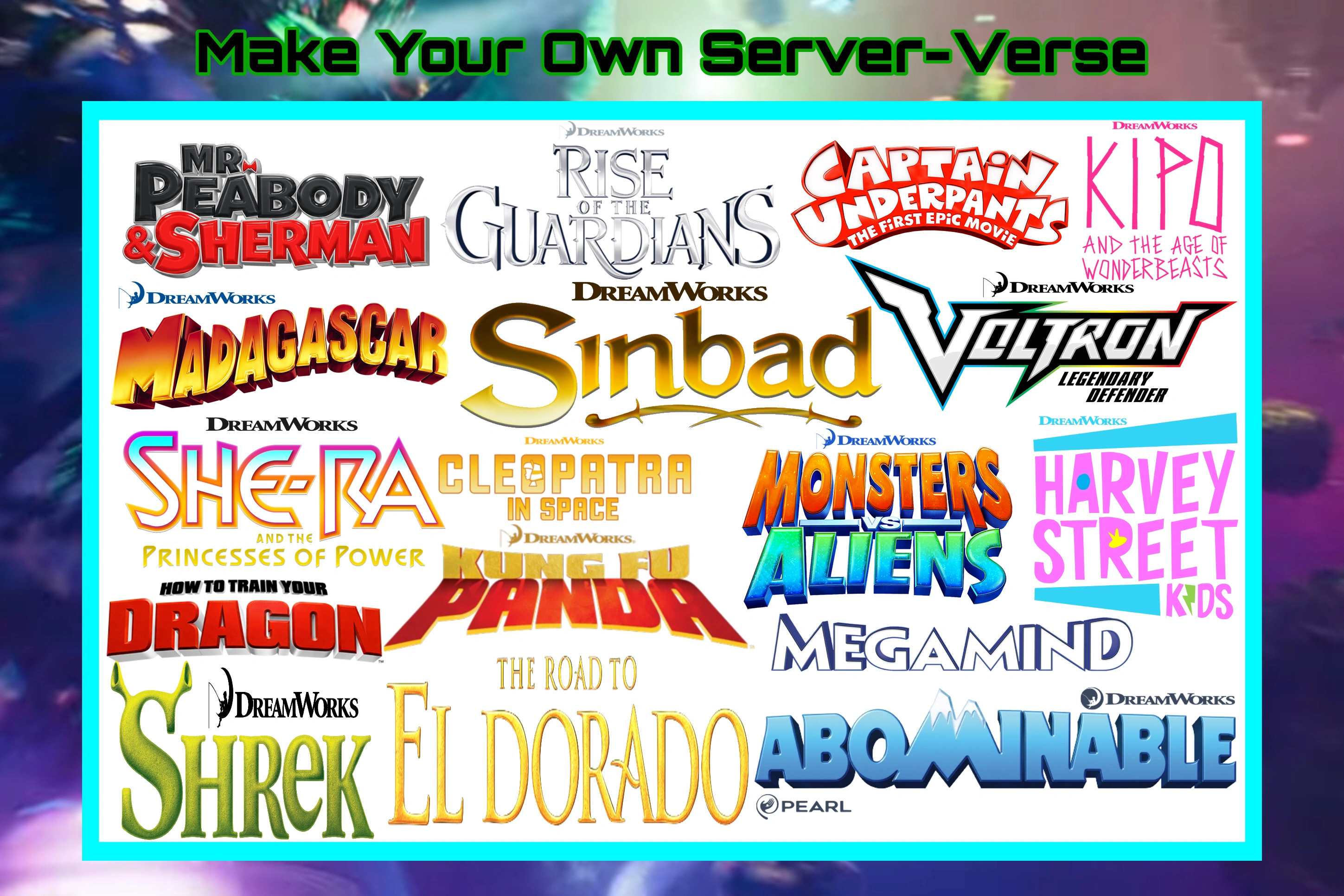 Server-Verse: DreamWorksVerse | Fandom