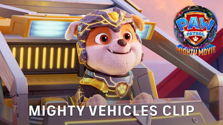 PAW Patrol The Mighty Movie Mighty Vehicles Clip 2023 Movie