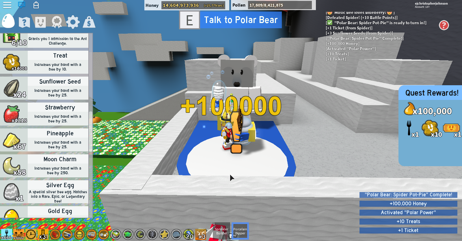 Evil Rage Luck Mode Activated Unlucky 666 Polar Power Fandom - spider cola roblox wikia fandom