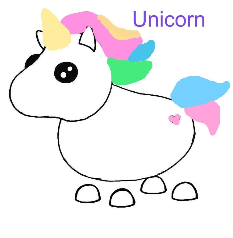 62 Adopt Me Coloring Pages Unicorn Best