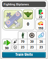 Fighting biplane