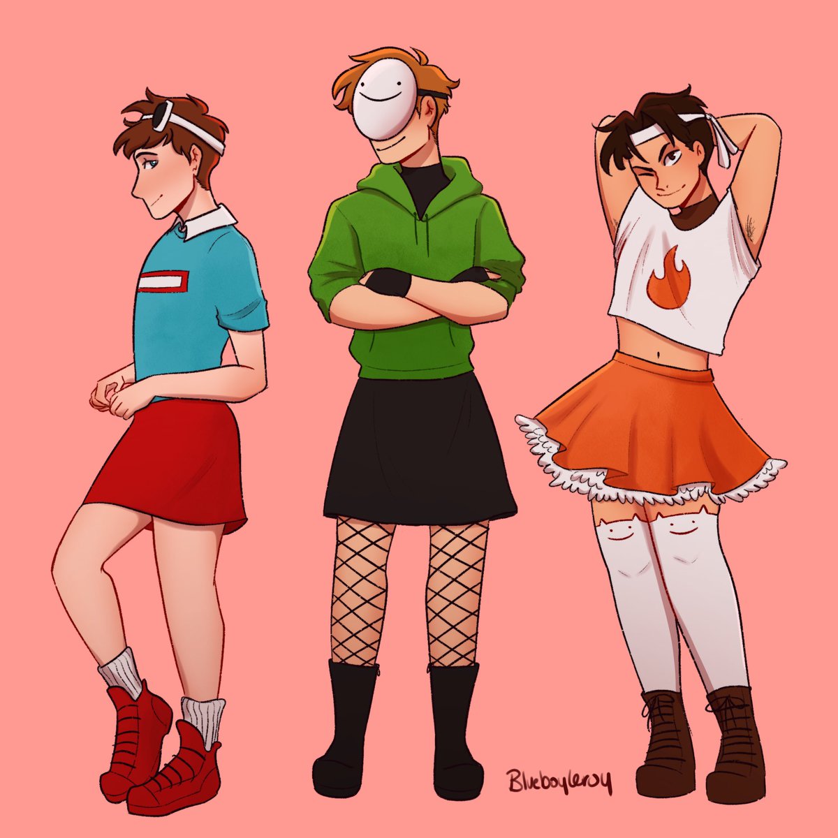 Sapnap in a skirt I uhhh : r/dreamsmp