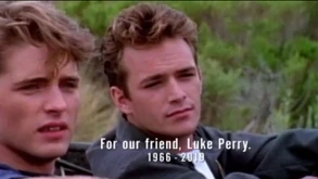 In Memoriam of Luke Perry at the end of The Reunion
