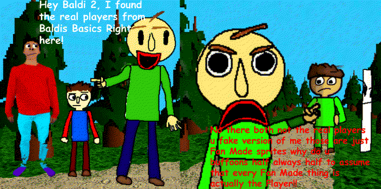 i drew Baldi's Basics In Education and Learning but all the characters are  SCPs : r/SCP