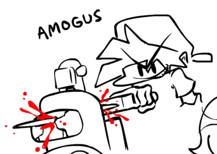 Как нарисовать амогуса мем