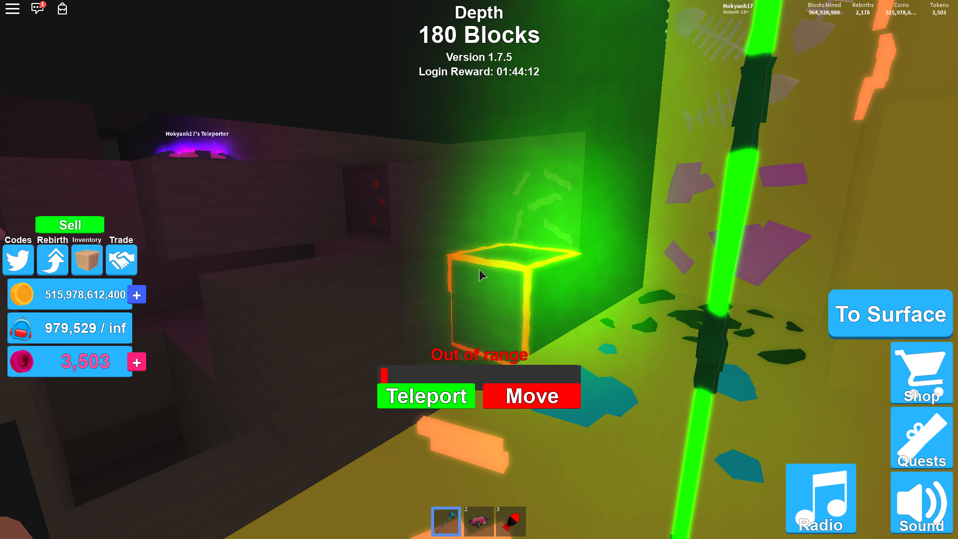 Roblox Mining Simulator Login Reward