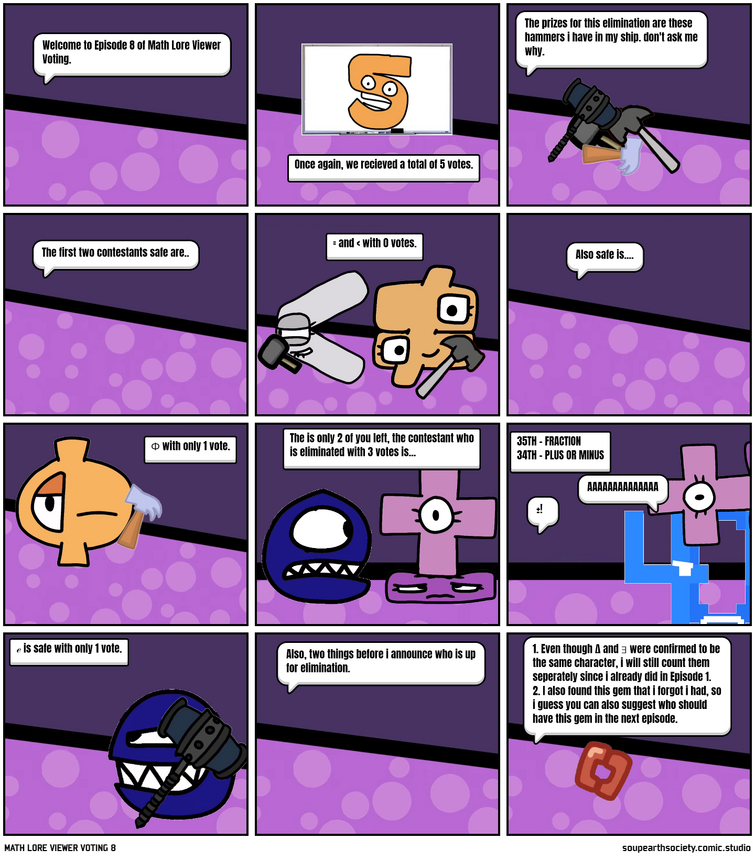 Number Lore (2,3,4,5,6,7,8 and 9 by SES) - Comic Studio