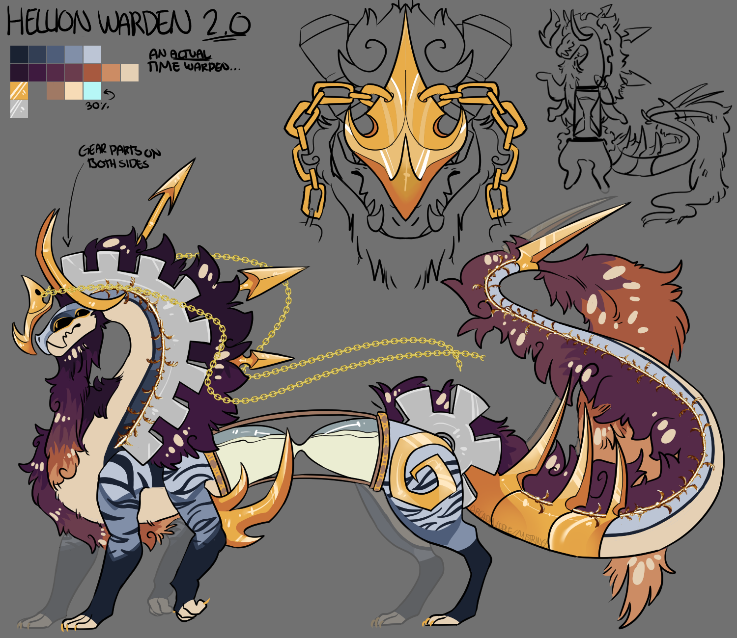 Hellion Warden and Archalium(creatures of sonaria) by LeleTopBR on  DeviantArt