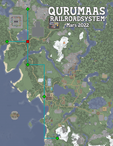 Qurumaas Railroadsystem mars 2022