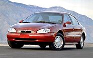 1996 Mercury Sable 4-door sedan (red)