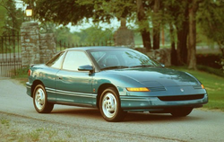 1993 Saturn SC1 Coupe 1992 Original Car Review Print Article J220