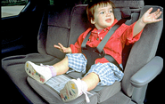 The back seat of a 1996 Plymouth Voyager