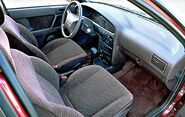 Interior of a 1992-1995 Hyundai Elantra