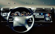 The steering wheel of a 1995-1999 GMC Jimmy