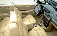 Interior of a 1996 Chrysler Sebring convertible