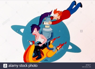 Captain-turanga-leela-bender-bending-rodriguez-philip-j-fry-futurama-BPGM1T