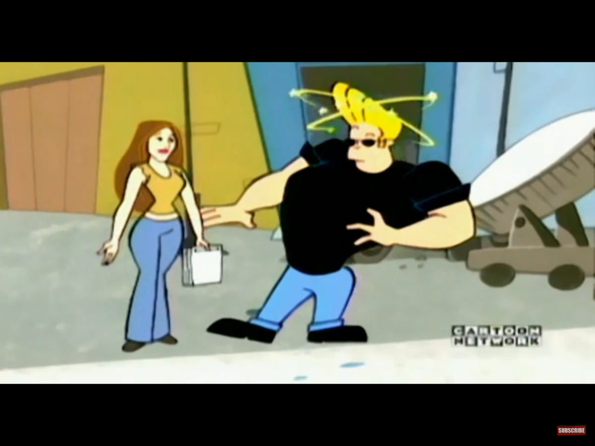 Johnny Bravo, cartoon network, childhood, 90s, chicago, logo