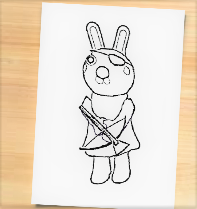 Rate This Drawing 1 10 Fandom - roblox drawing piggy roblox coloring pages