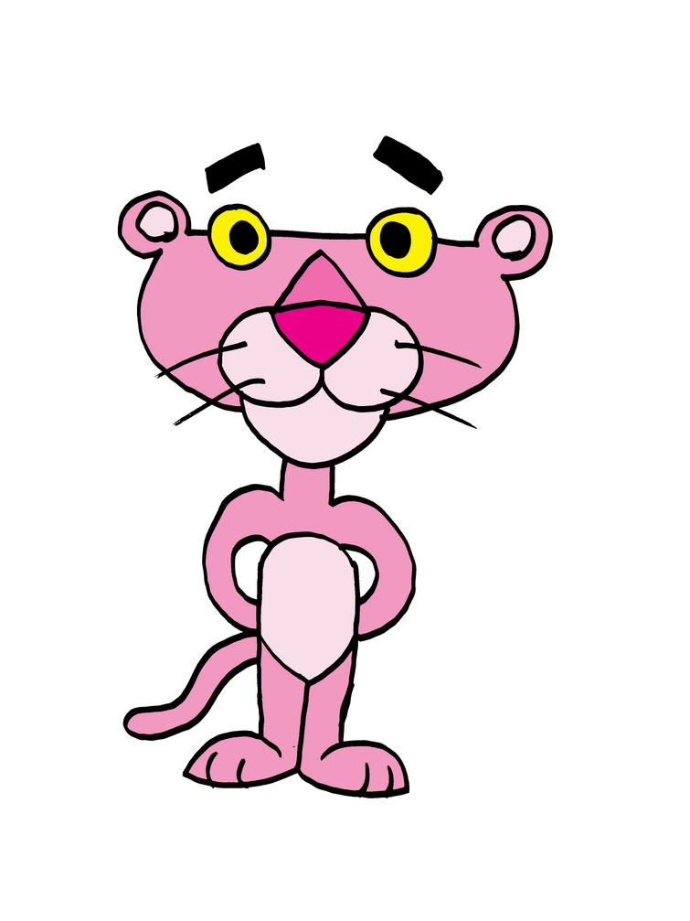 How to draw 2024 the pink panther