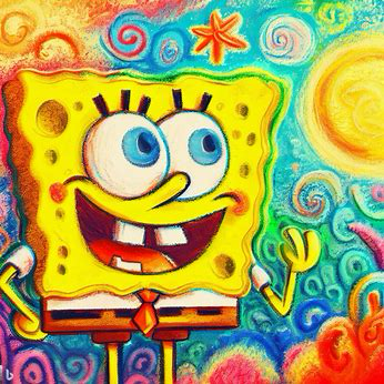 SpongeBob SquarePants Crayon AI Art | Fandom