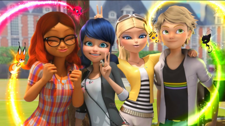 All Characters as a Rainbow! Marinette, Adrien, Alya, Chloe Season 2
