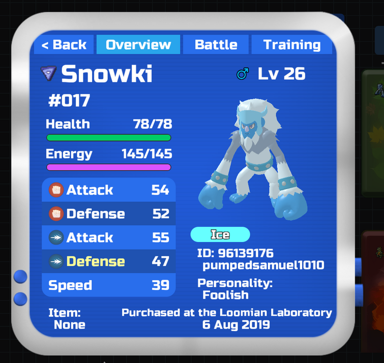 Snowki, Loomian Legacy Wiki