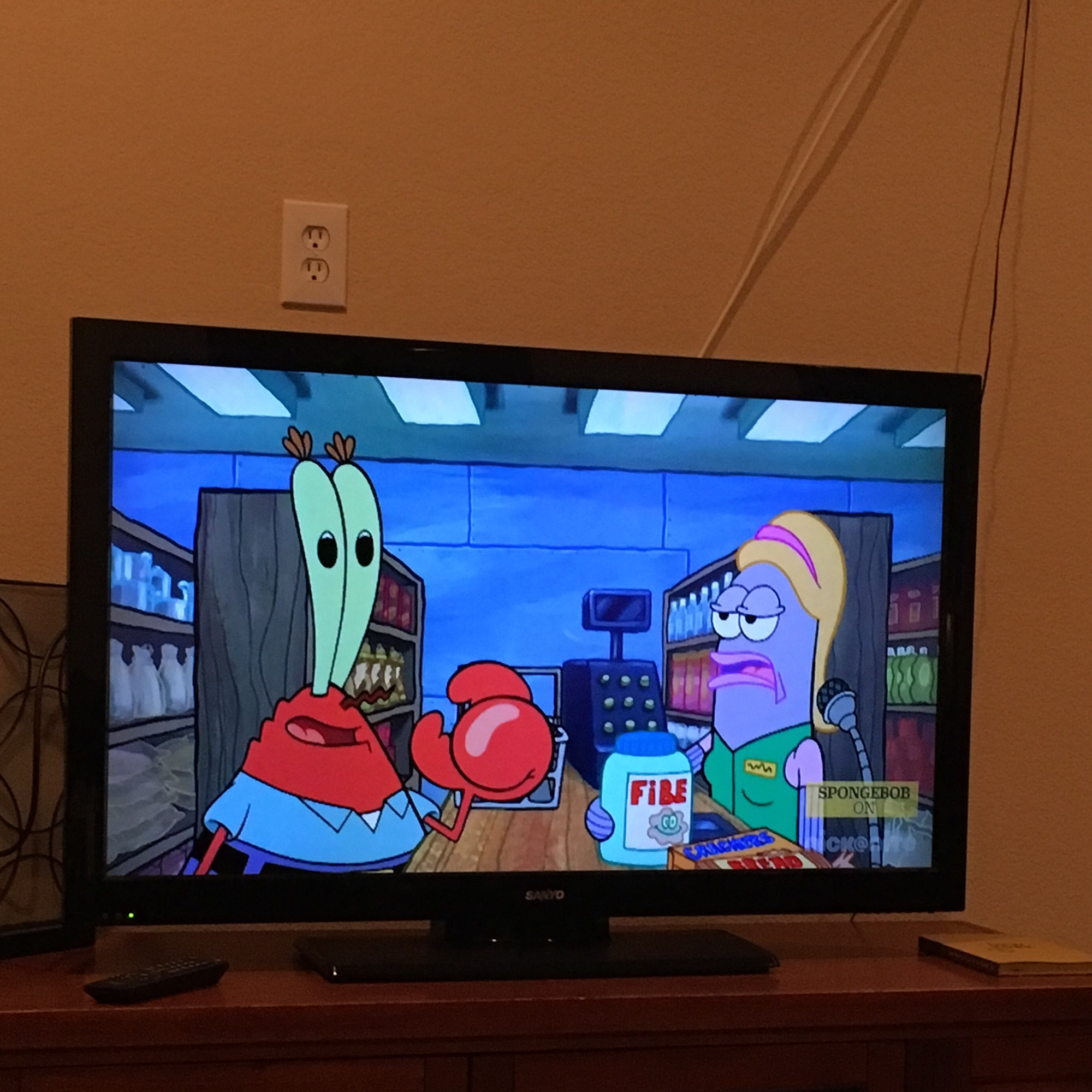 spongebob lcd tv