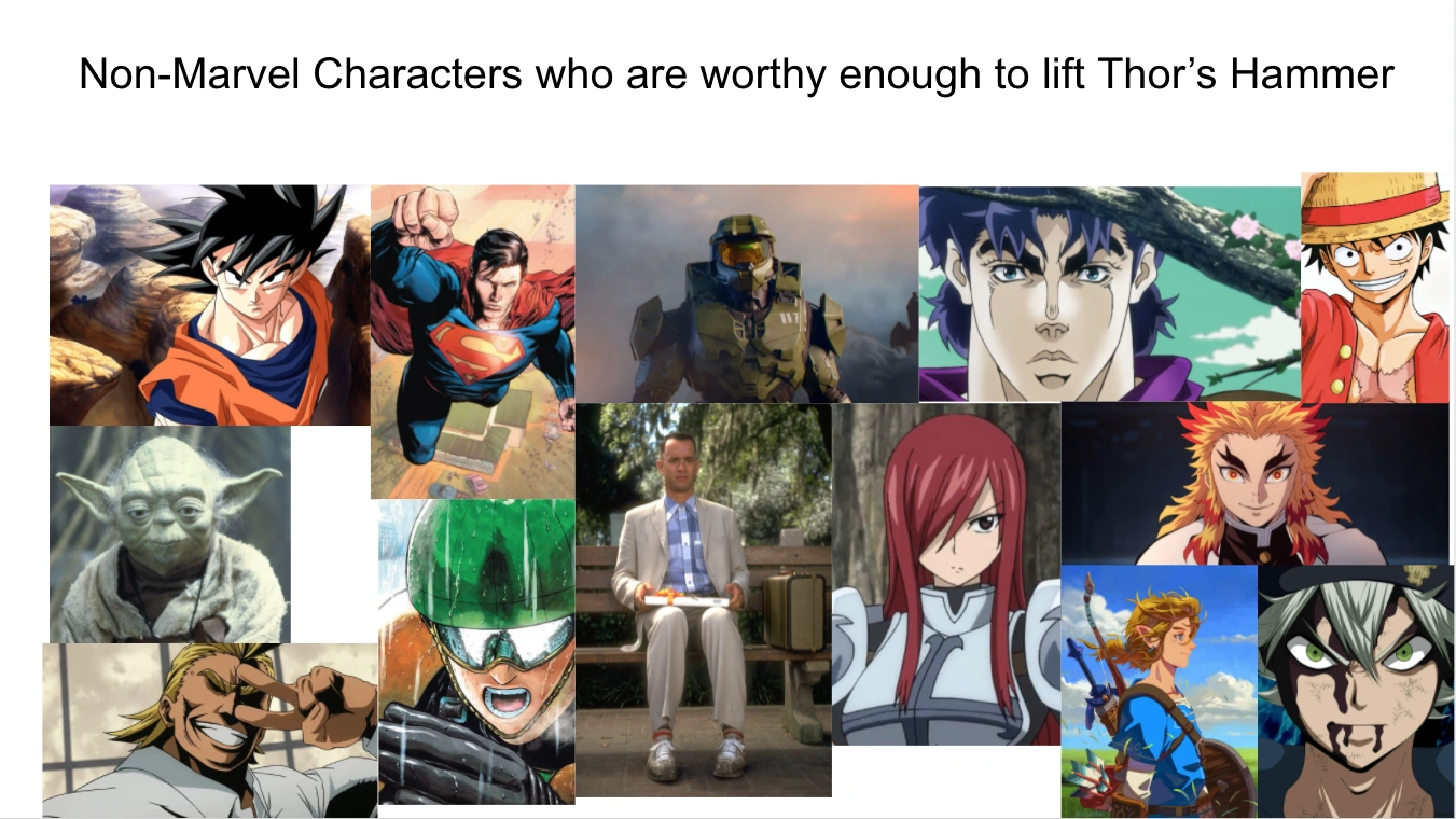 Characters that can theoretically lift thor's hammer.. Who else can