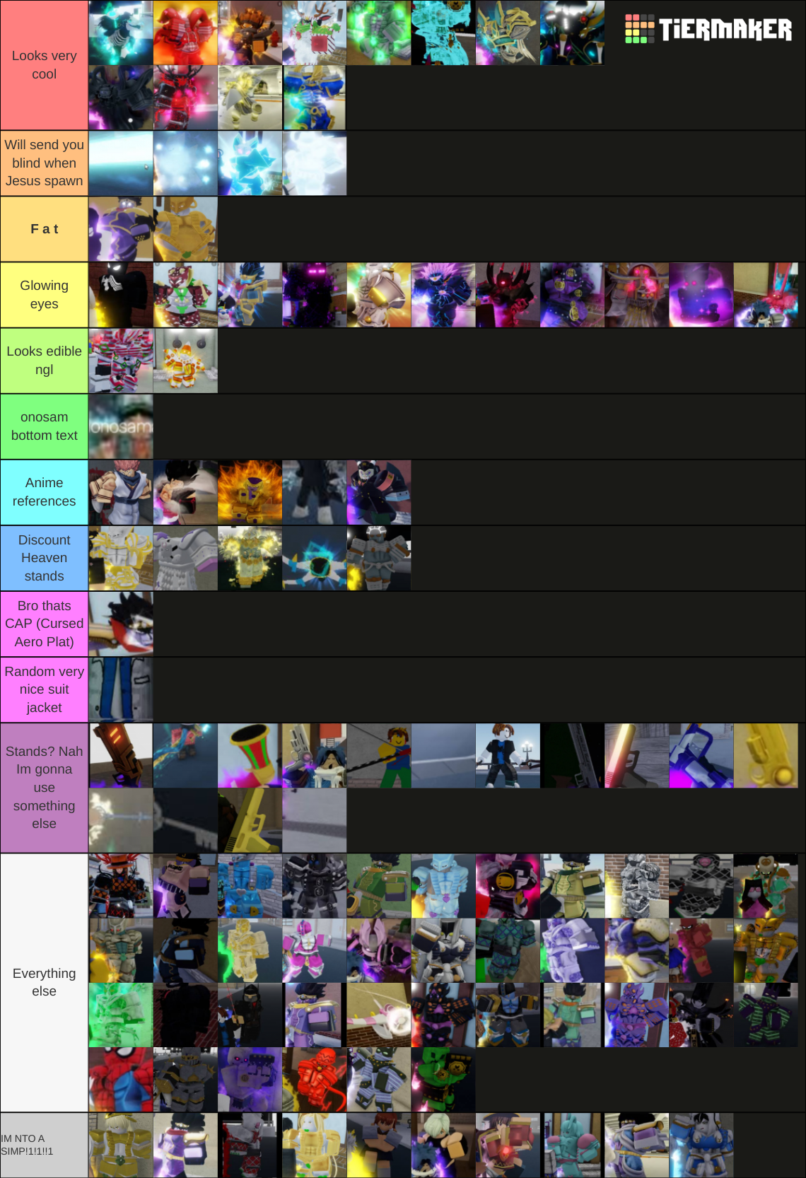 Meme tierlist | Fandom