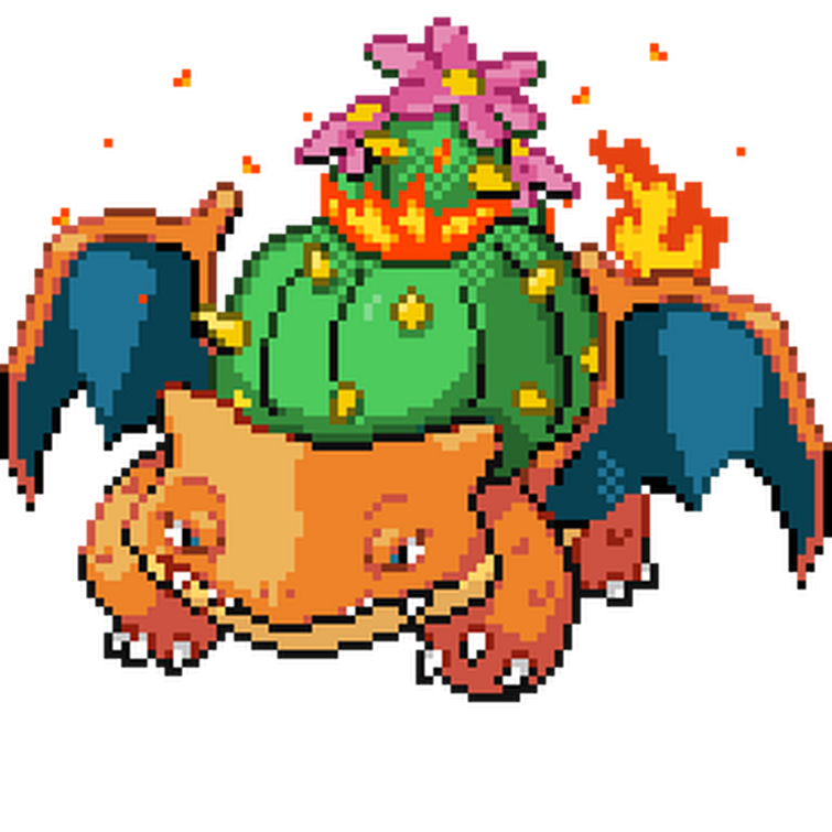 blastoise charizard venusaur fusion