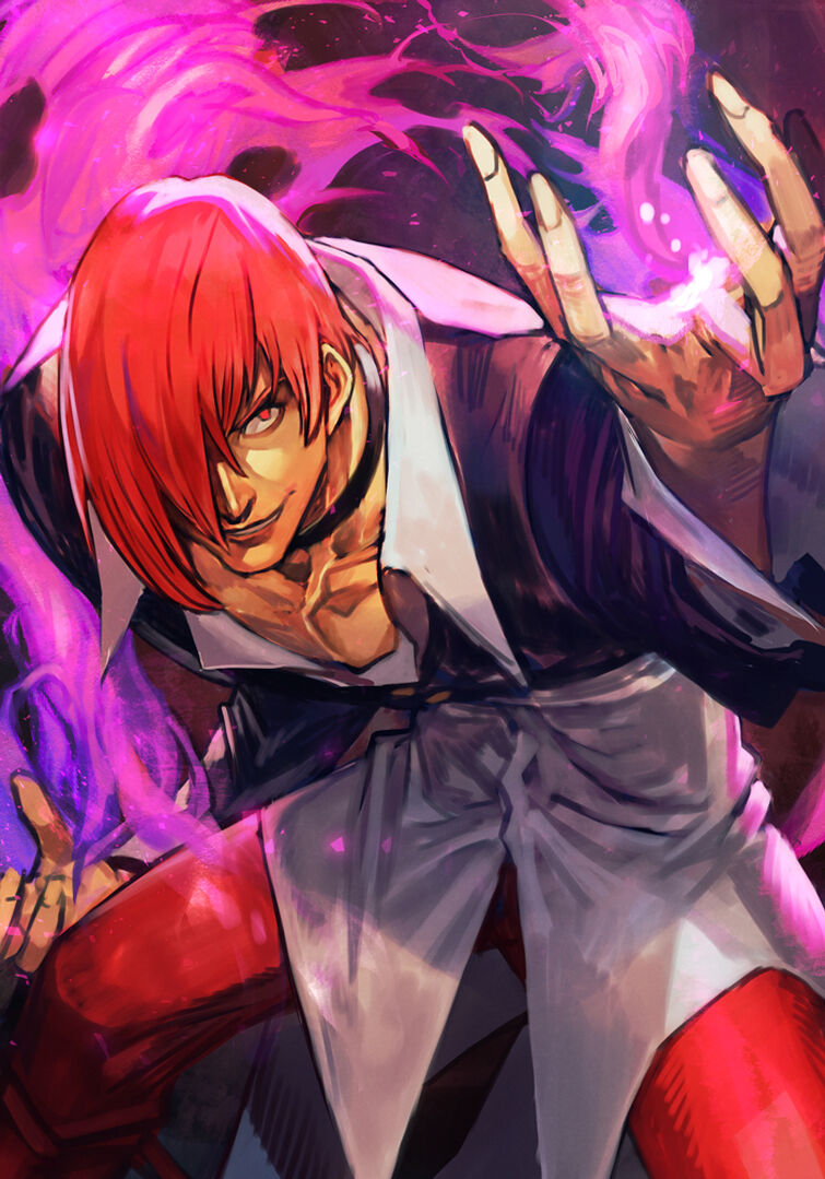 Iori Yagami Anime Manga The King of Fighters, Anime, purple