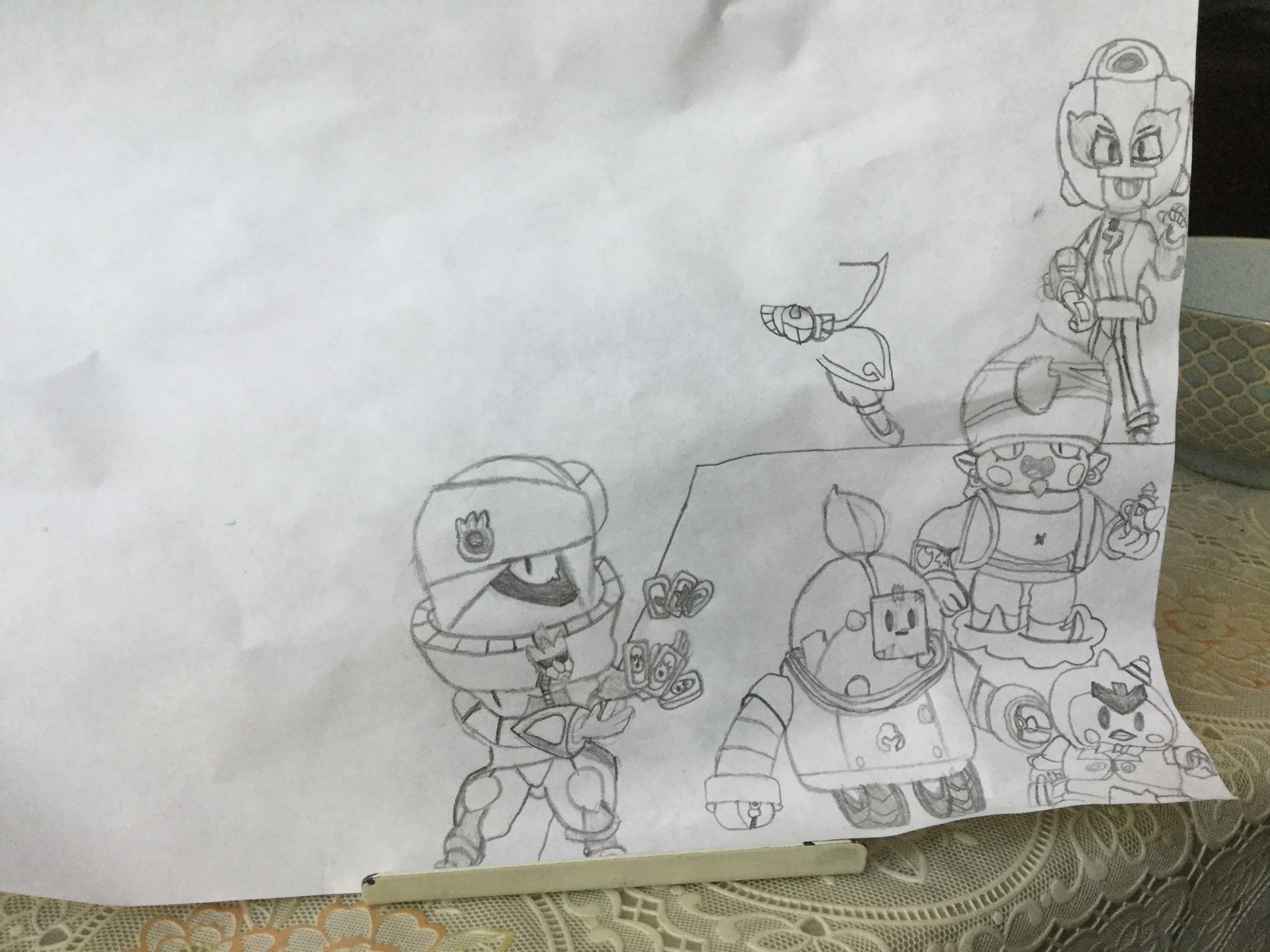 So Ummmm How Do Ya Like My Drawing So Far Fandom - all brawlers in brawl stars drawing