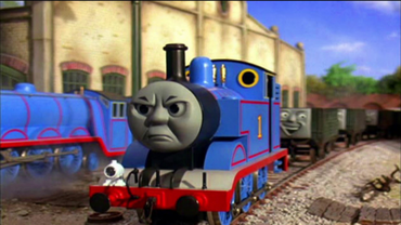 thomas the train angry face