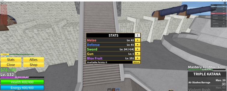 Make a stat build, my fruit is magma : r/bloxfruits