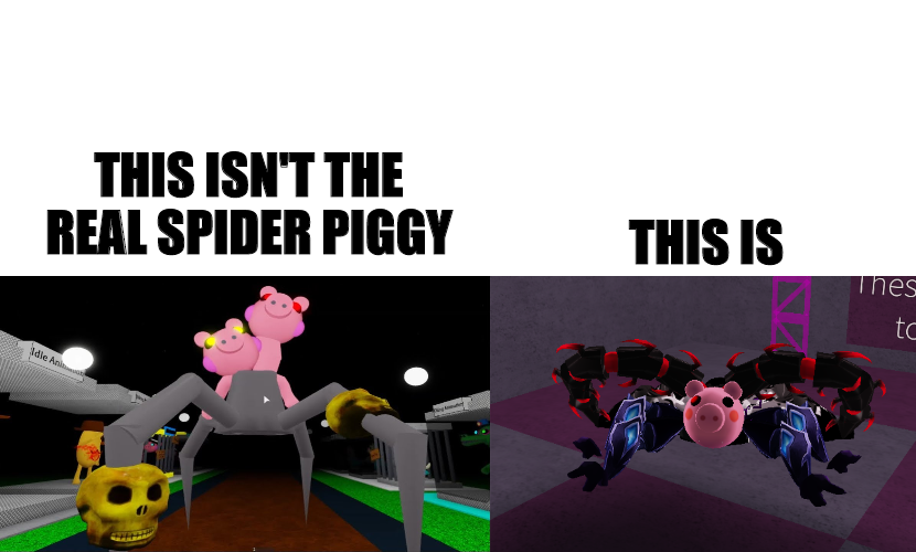 roblox piggy wikia fandom - spider pig roblox spider meme on meme