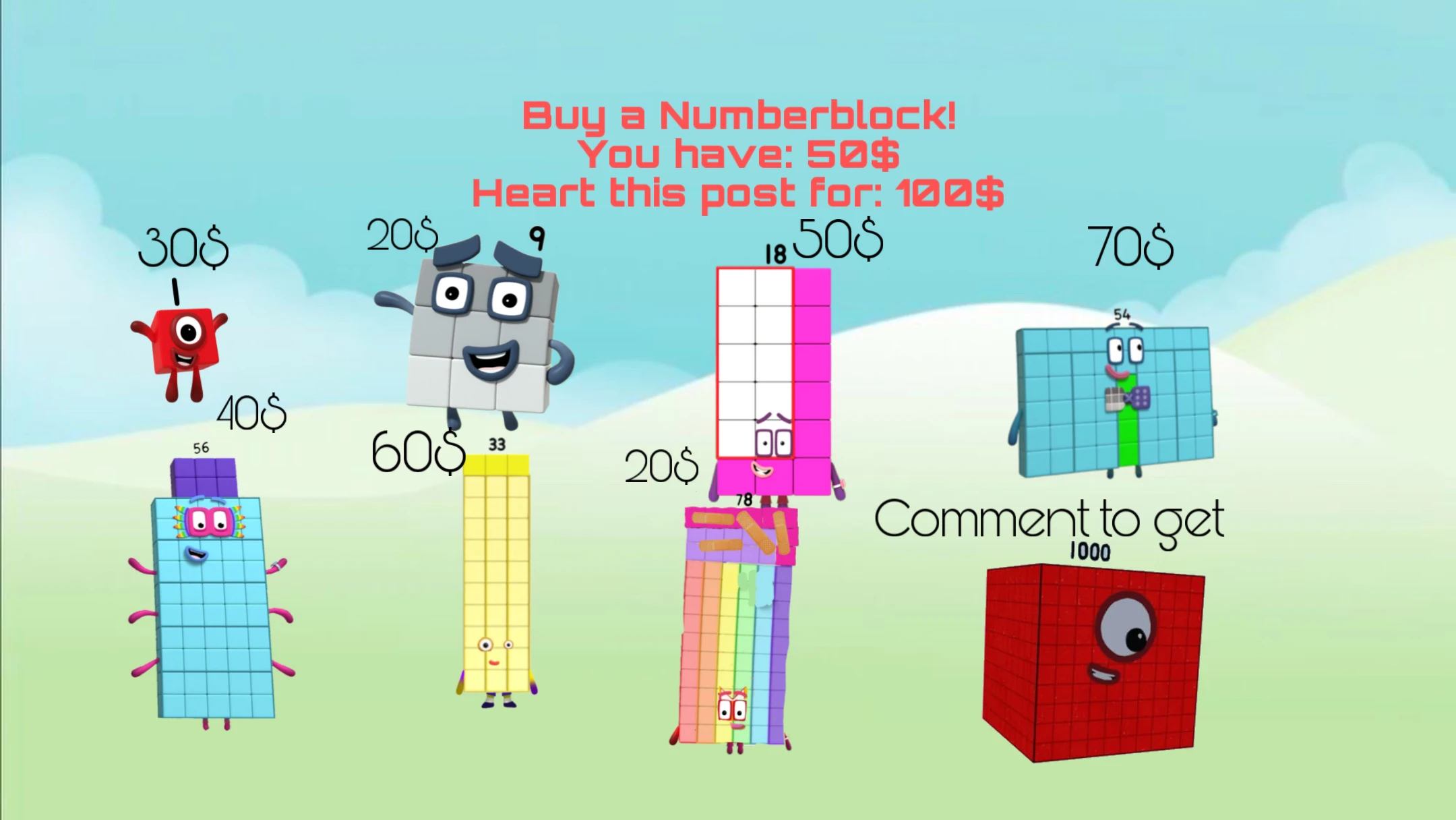 Buy a numberblock | Fandom
