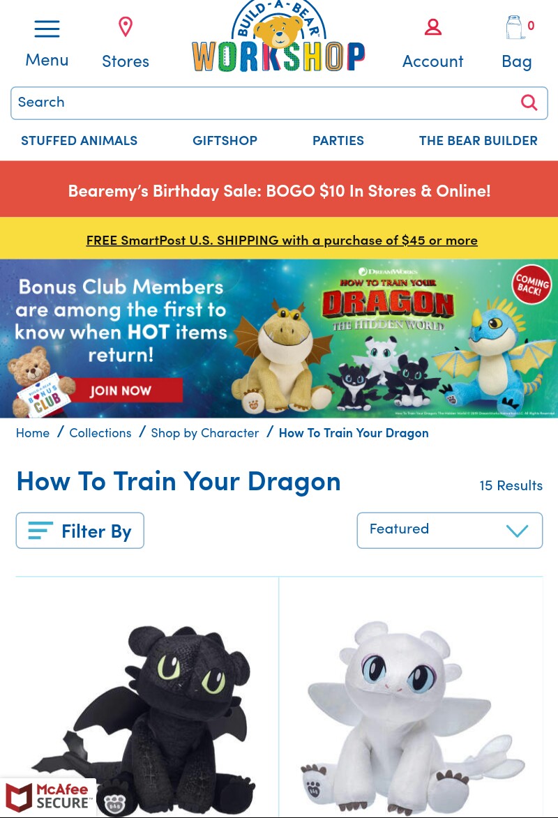 stormfly build a bear