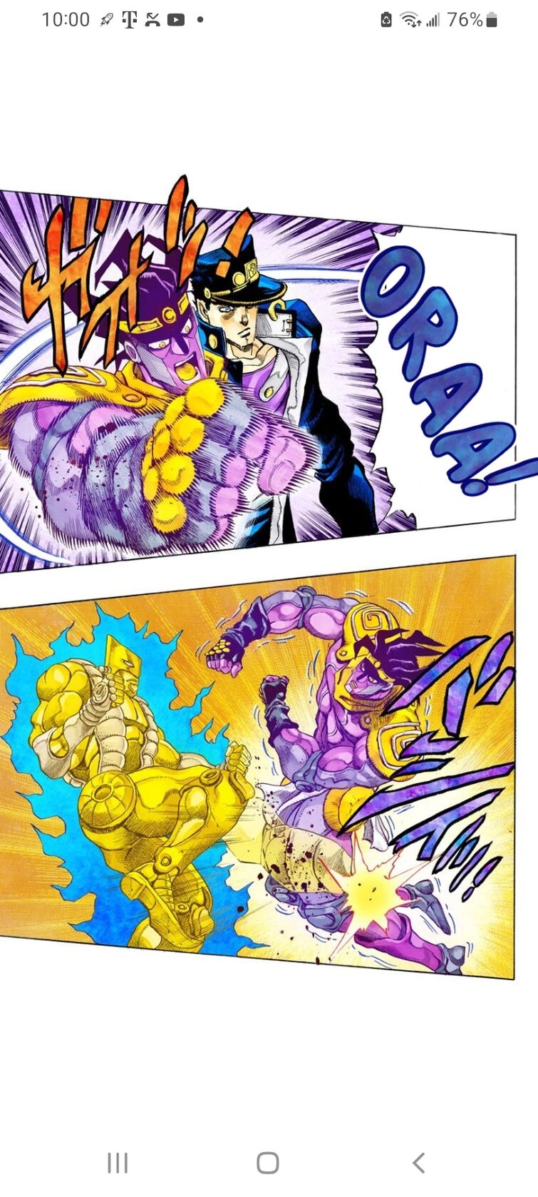 Curiosidades e tweets sobre JOJO on X: Agora já na parte 6, bem no seu  final, Jotaro estaria brigando contra o Made In Heaven de Pucci, e  infelizmente acaba sendo derrotado e