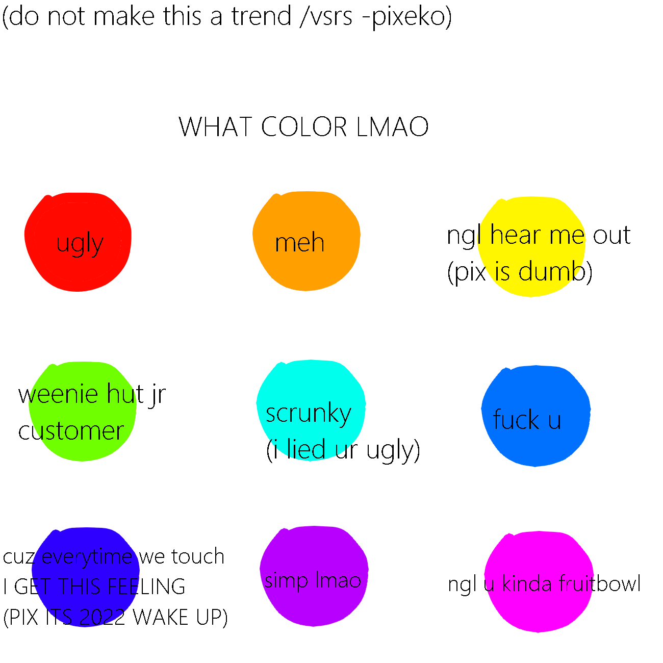 WHAT COLOR AM I Fandom