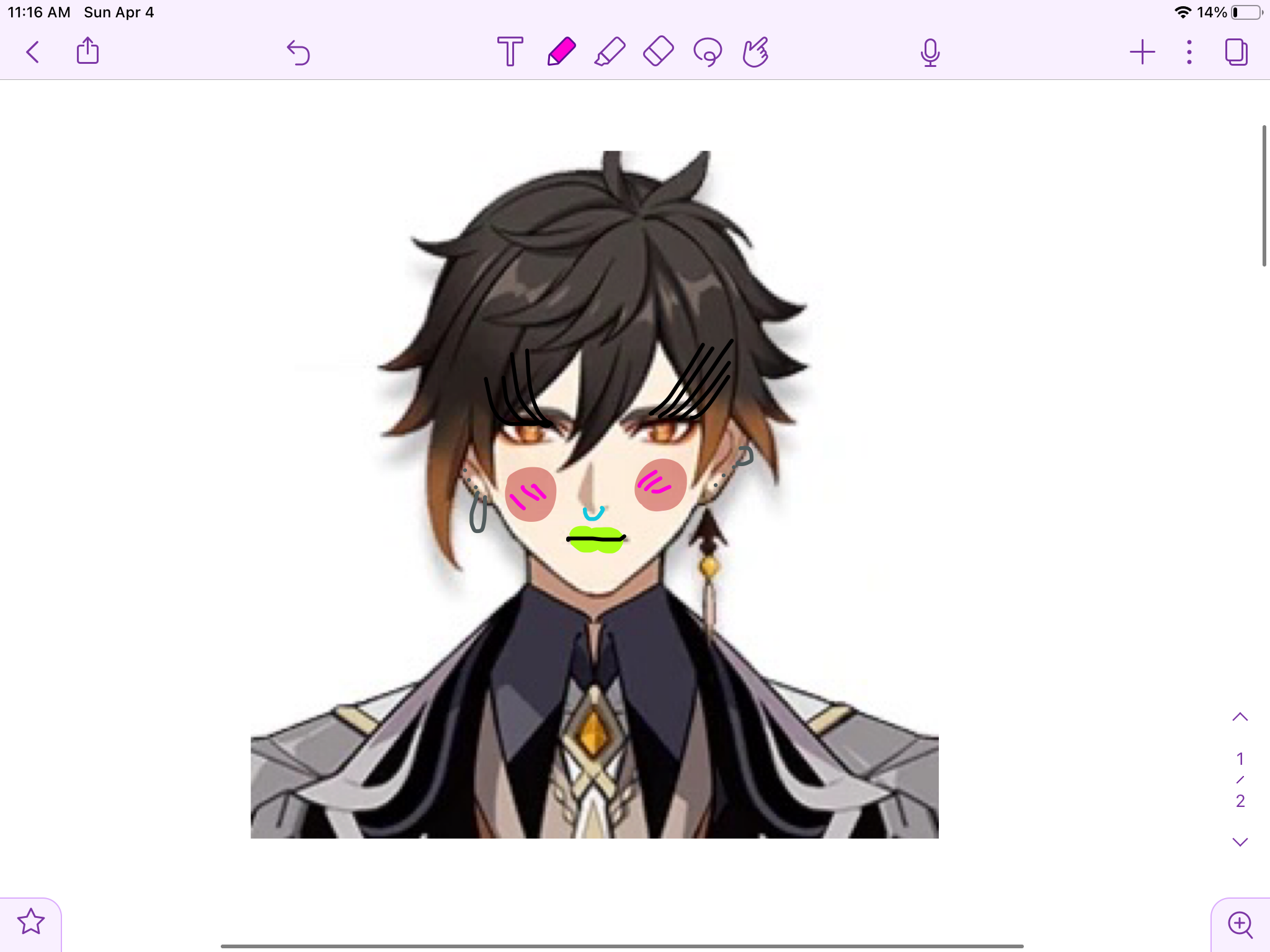 Zhongli with makeup | Fandom