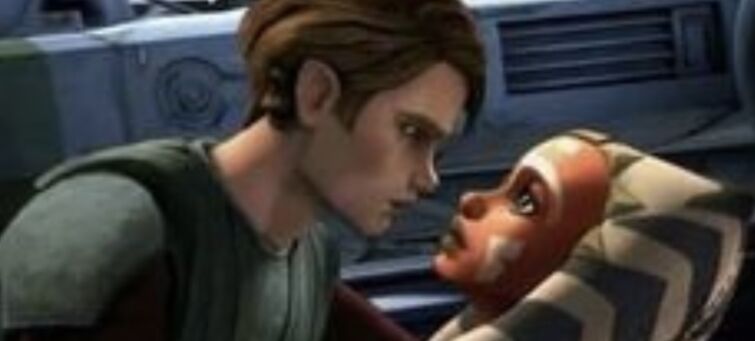 star wars the clone wars anakin and ahsoka kiss