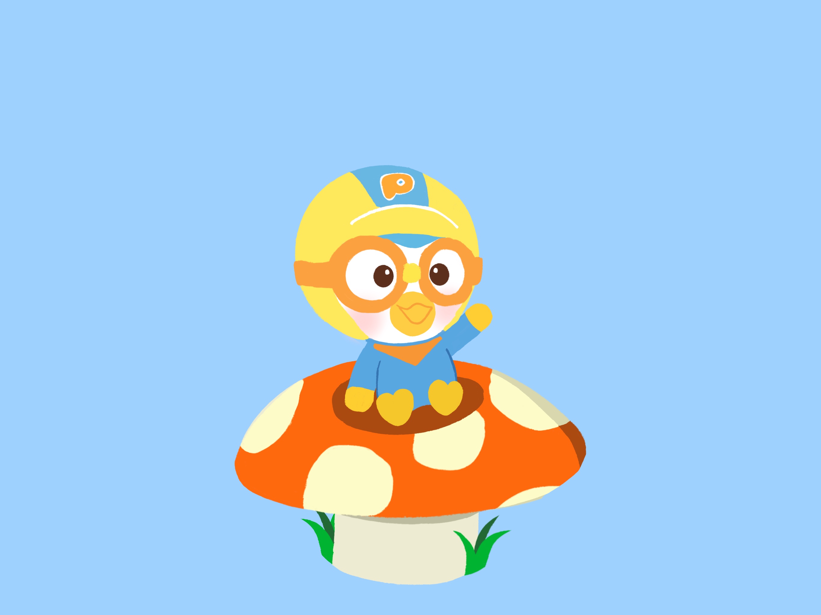 I drew a Pororo wallpaper | Fandom