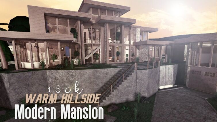 Bloxburg: Mansion Modern Minimalist ((No LargePlot)), House Build