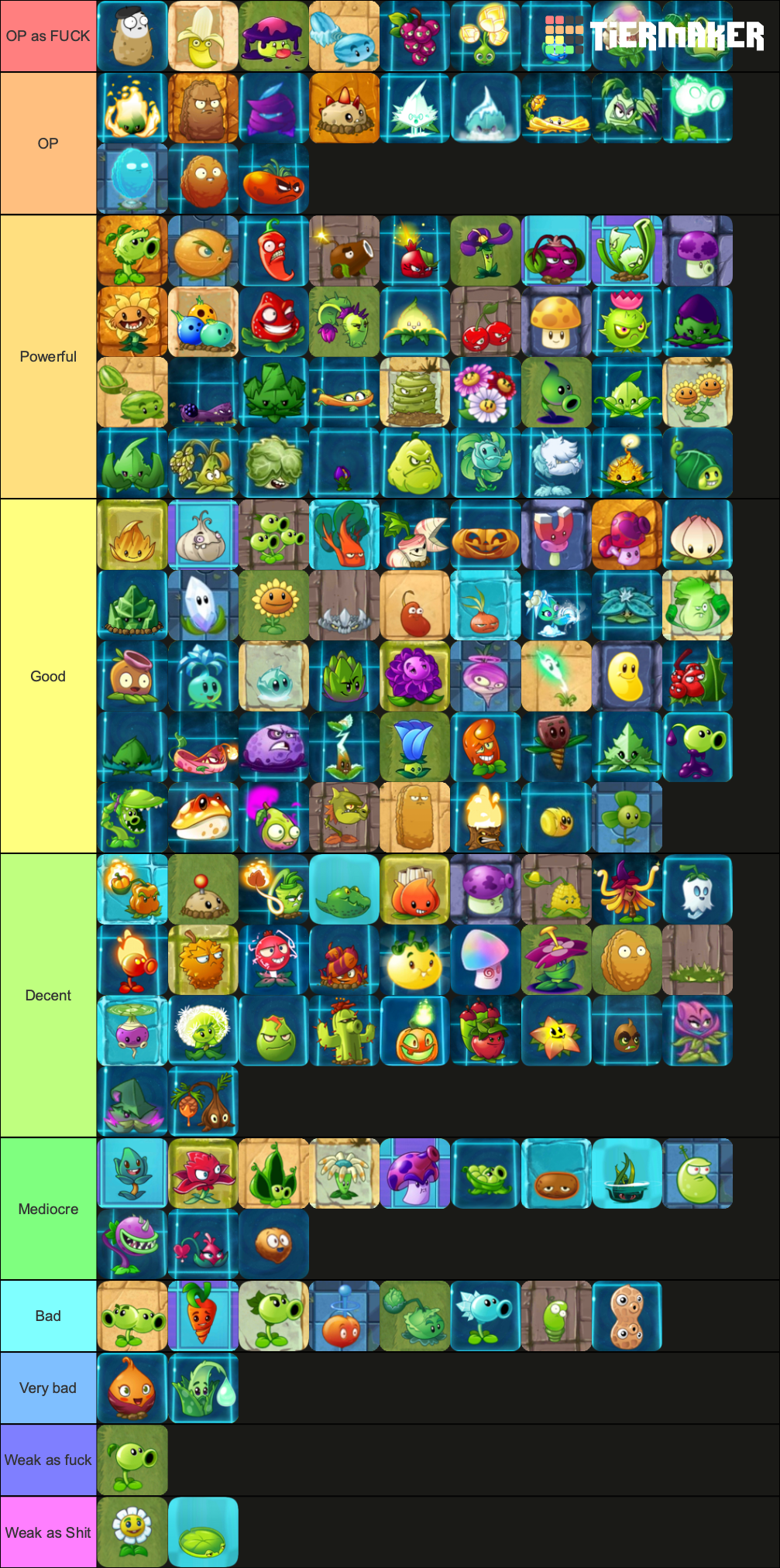 Plants vs Zombies 3 Plants tier list (In my opinion) : r/PlantsVSZombies