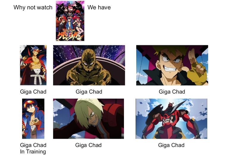 Gurren Lagann in a nutshell (from episode 24) : r/anime