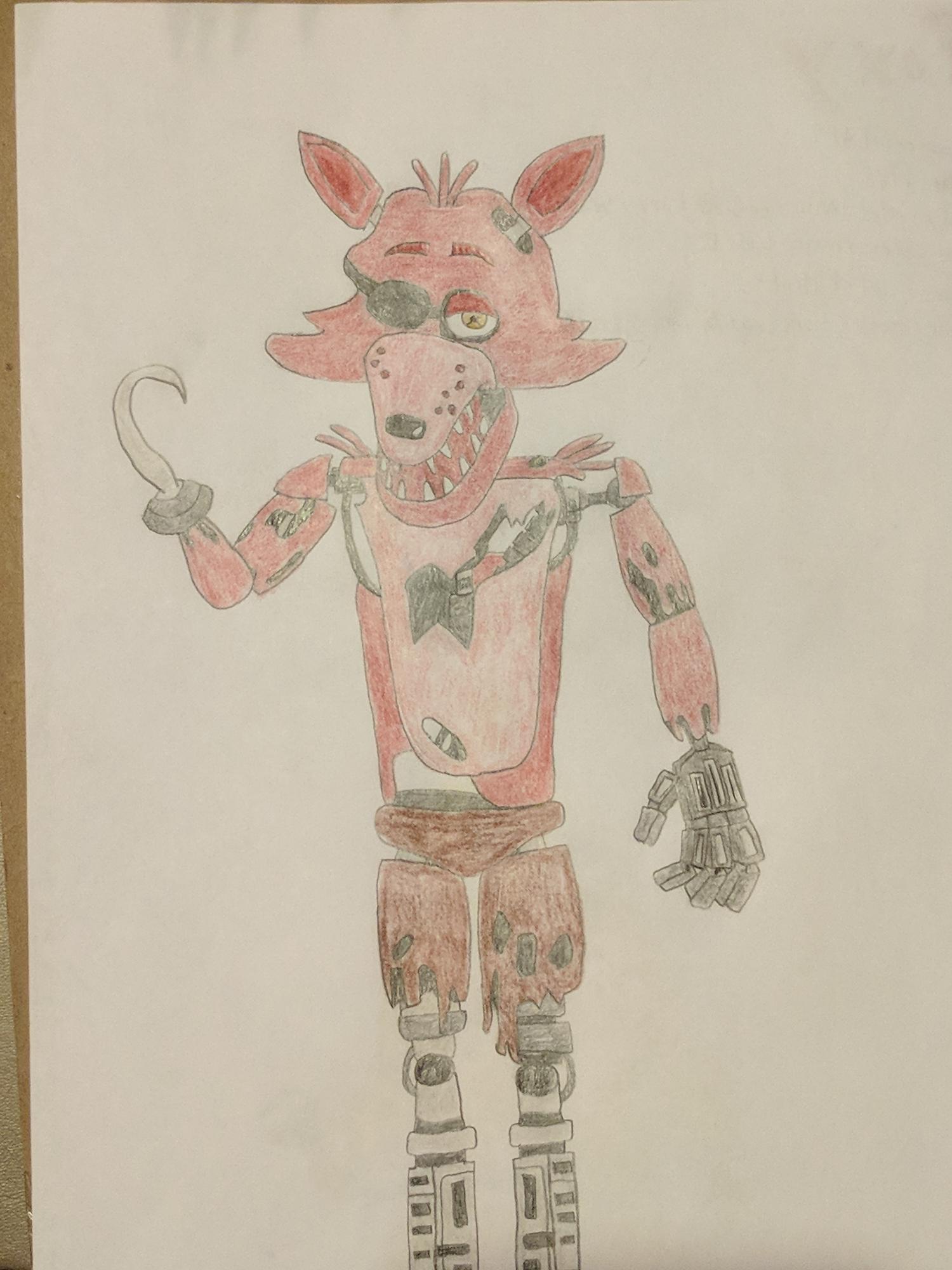 My FNAF 1 Foxy Drawing Fandom