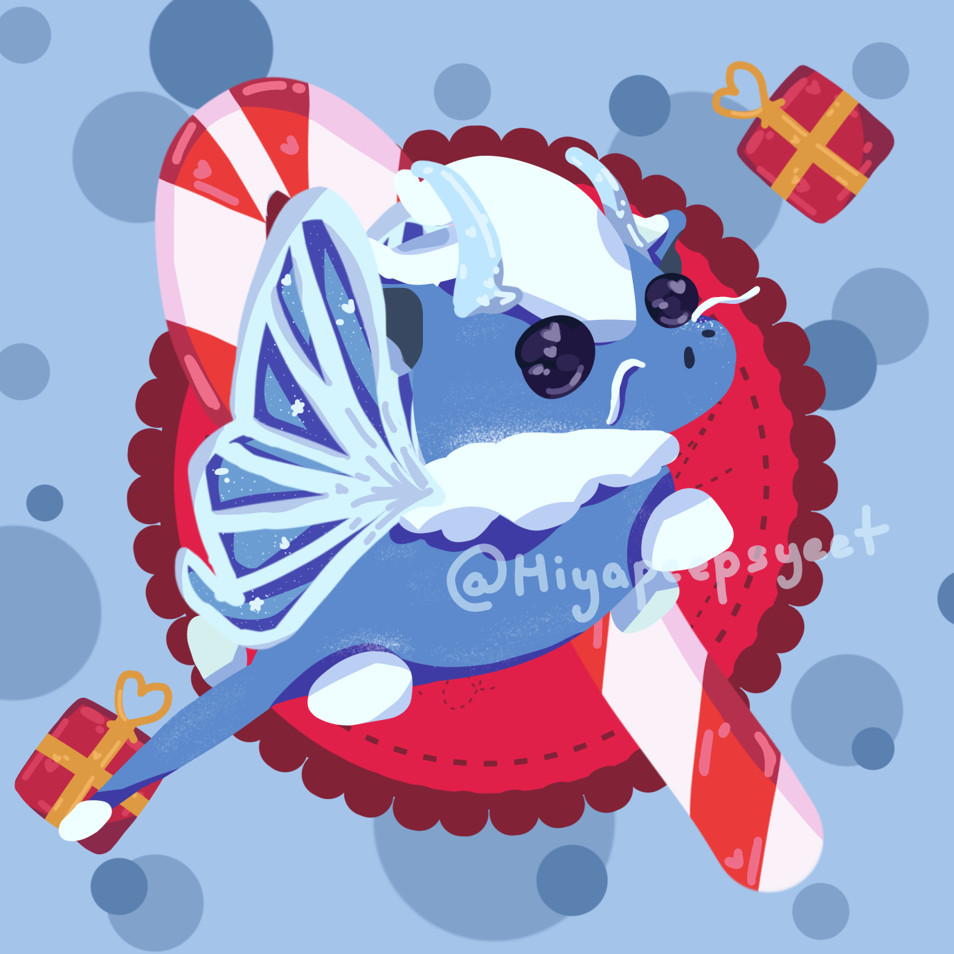 Drawing of the “Ice Moth Dragon” Fandom